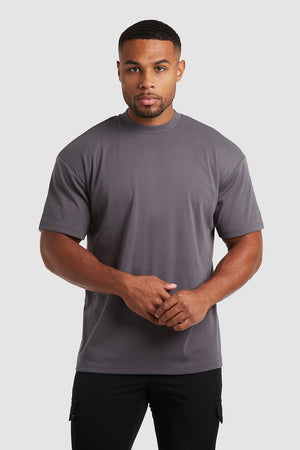 Boxy Fit T-Shirt in Lead - TAILORED ATHLETE - USA