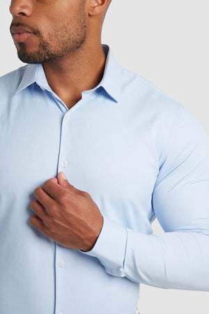 Herringbone Textured Shirt - TAILORED ATHLETE - USA