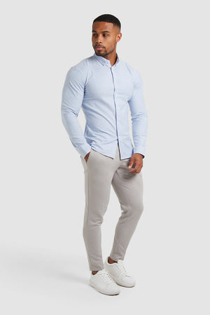 Casual Oxford Shirt in Mid Blue - TAILORED ATHLETE - USA