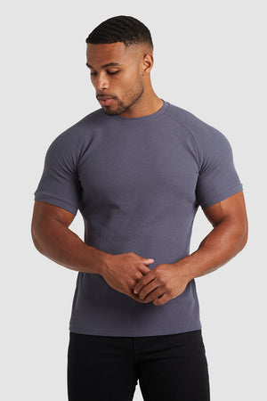 Waffle T-Shirt in Graphite - TAILORED ATHLETE - USA