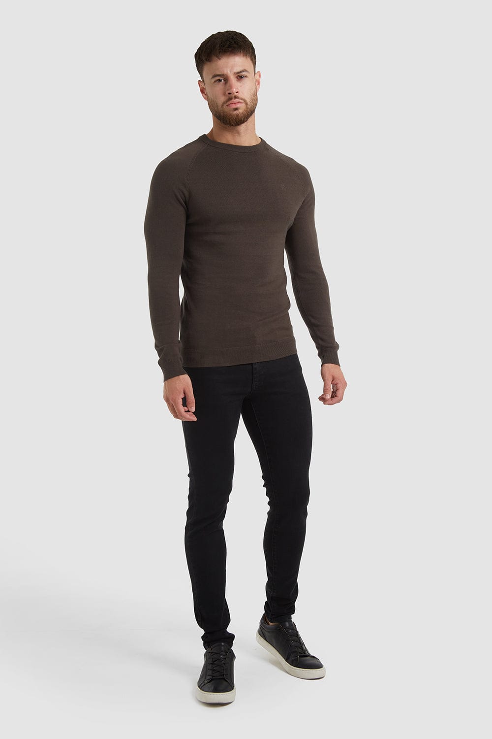 Cotton crew hot sale neck jumper