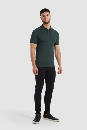 Athletic Fit Polo Shirt in Pine - TAILORED ATHLETE - USA