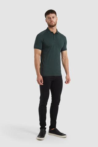 Athletic Fit Polo Shirt in Pine