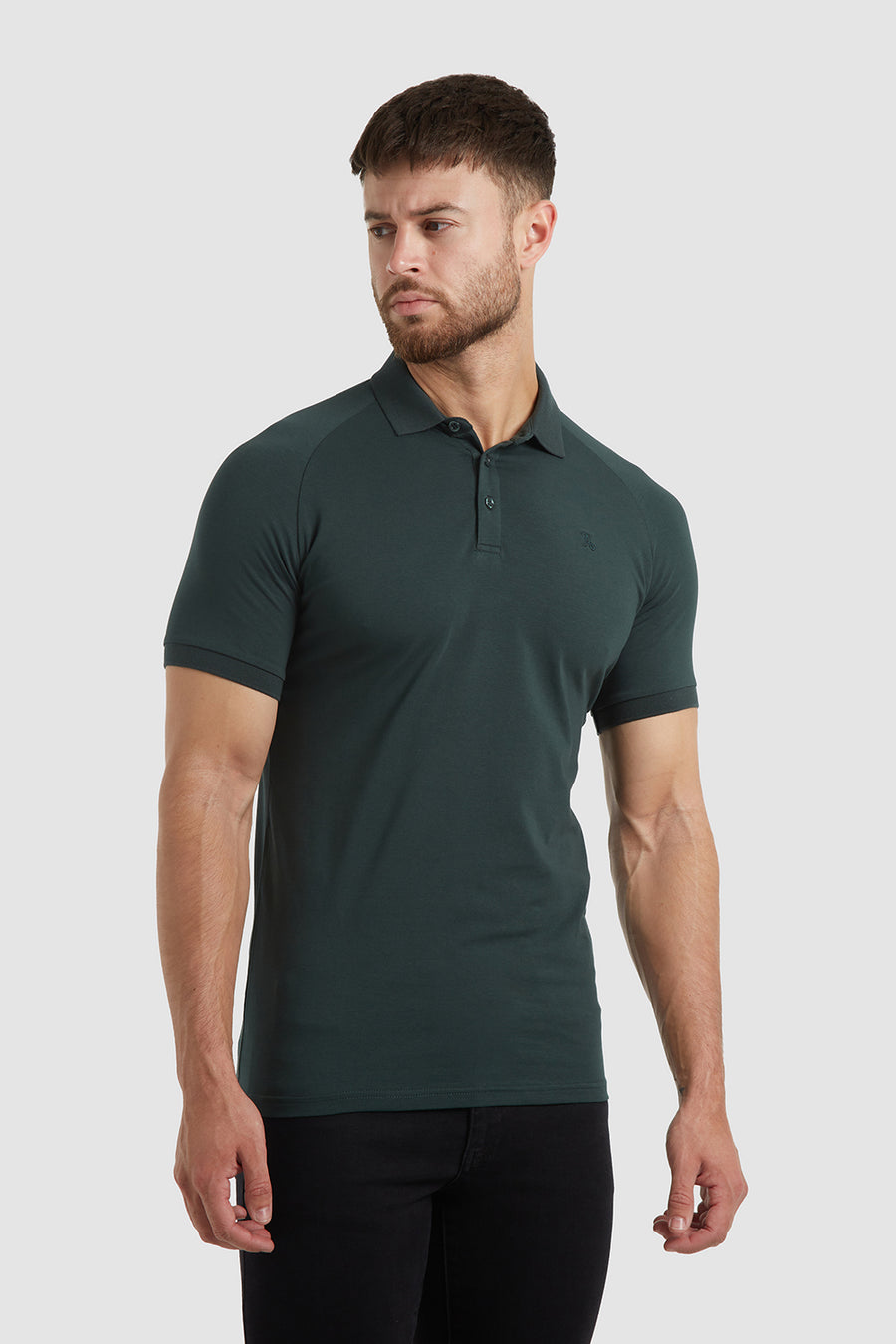 Athletic Fit Polo Shirt in Pine - TAILORED ATHLETE - USA