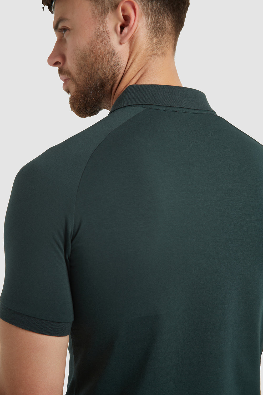 Jersey Buttonless Polo Shirt in Copper - TAILORED ATHLETE - USA