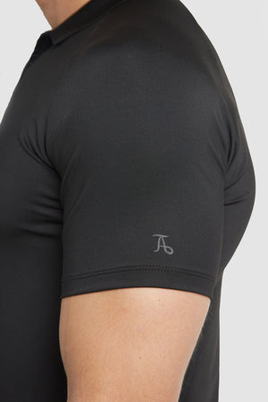 Performance Polo Shirt in Black - TAILORED ATHLETE - USA