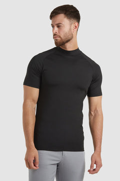 black t shirt high neck