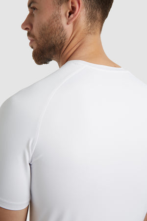 Performance Stretch T-Shirt in White - TAILORED ATHLETE - USA
