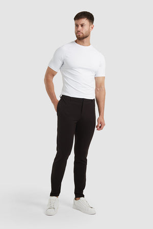Smart Performance Trousers in Black - TAILORED ATHLETE - USA