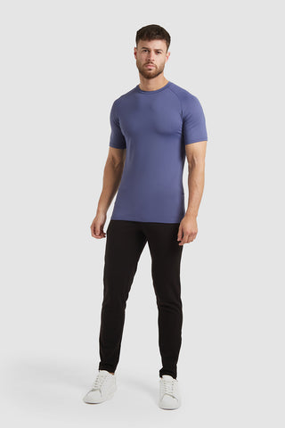 Performance Stretch T-Shirt in Burnt Blue