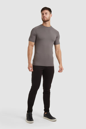 Performance Stretch T-Shirt in Tarmac - TAILORED ATHLETE - USA