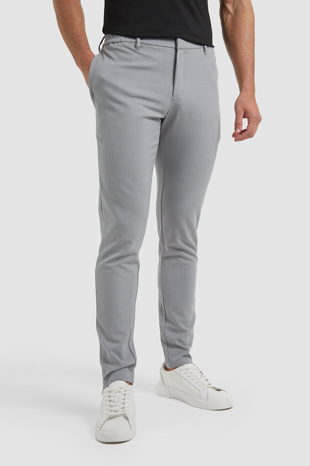 Buy Men Brown Smart Fit Solid Flat Front Casual Trousers Online - 760643 |  Louis Philippe