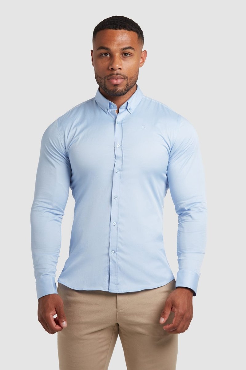 Athletic Fit Signature Shirt 2.0 in Blue L Athletic Fit Signature Shirt 2.0 in Blue L