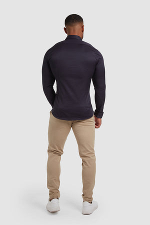 Muscle Fit Signature Shirt 2.0 in Navy - TAILORED ATHLETE - USA