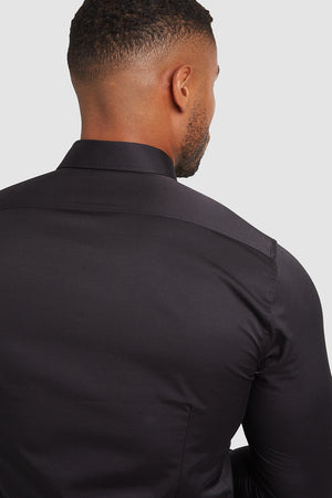 Muscle Fit Signature Shirt 2.0 in Black - TAILORED ATHLETE - USA