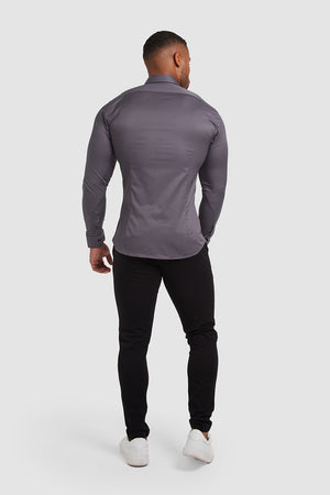Muscle Fit Signature Shirt 2.0 in Grey - TAILORED ATHLETE - USA