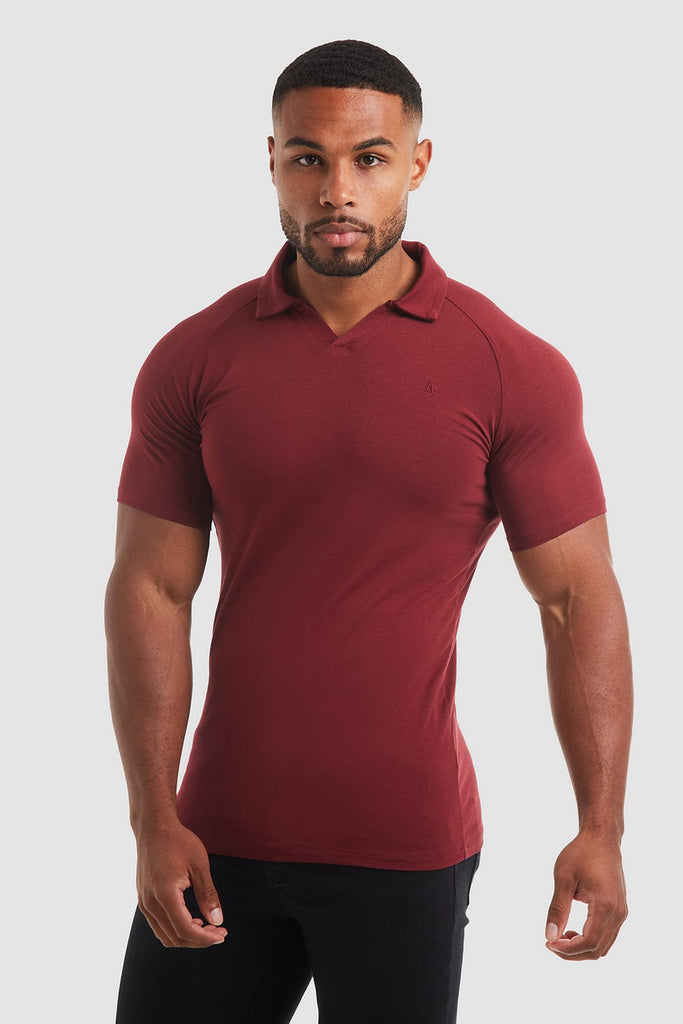 Burgundy polo 2024 uniform shirt