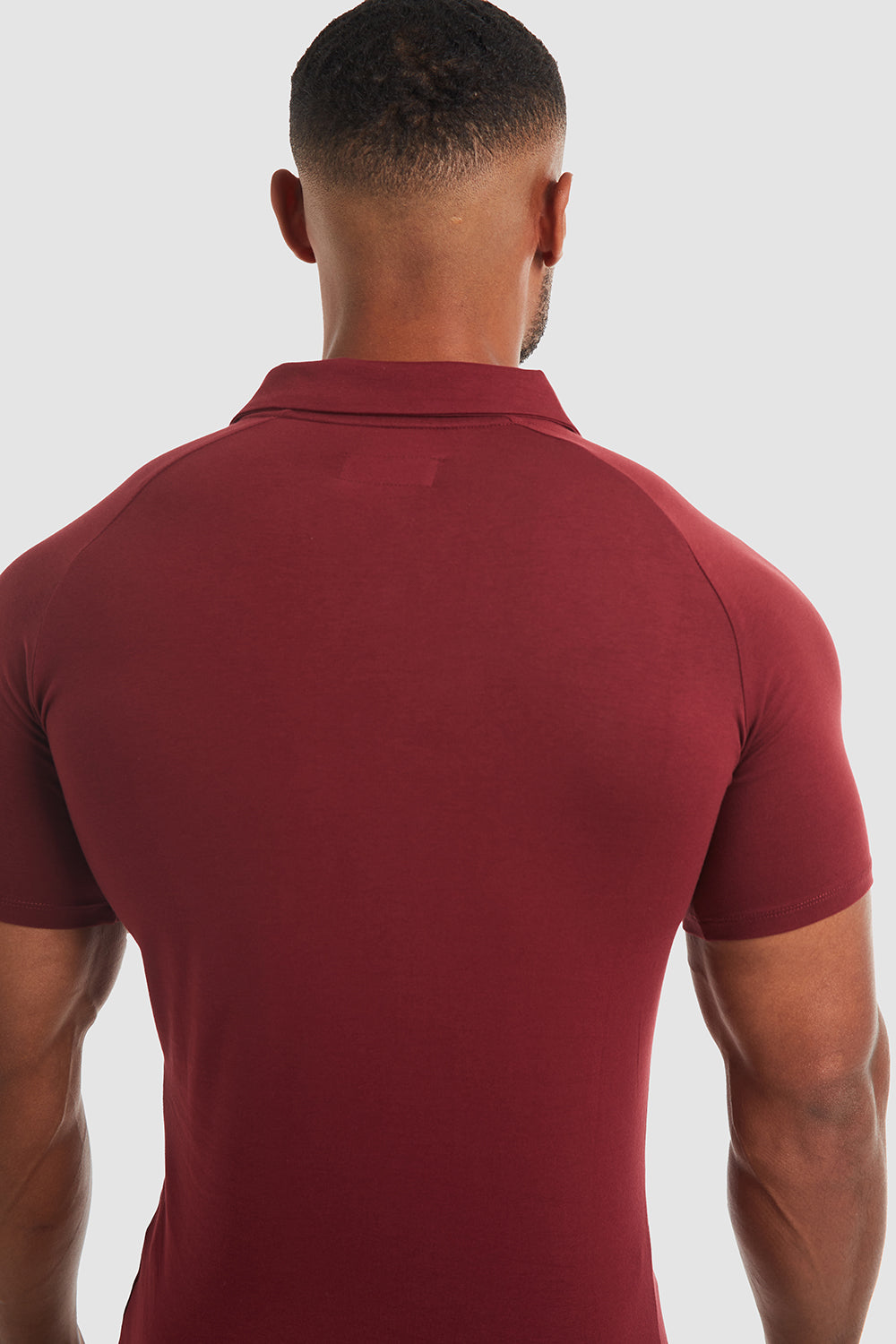 Tailored Athlete Athletic Fit Polo Shirt in Burgundy, L