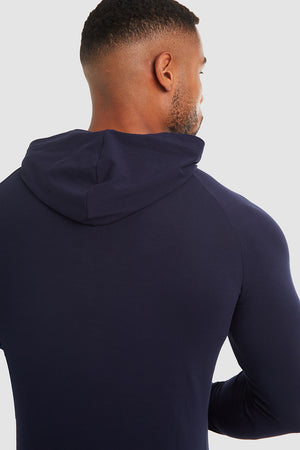 Hooded Top in True Navy - TAILORED ATHLETE - USA