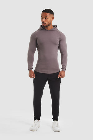 Hooded Top in Mole - TAILORED ATHLETE - USA