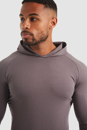 Hooded Top in Mole - TAILORED ATHLETE - USA