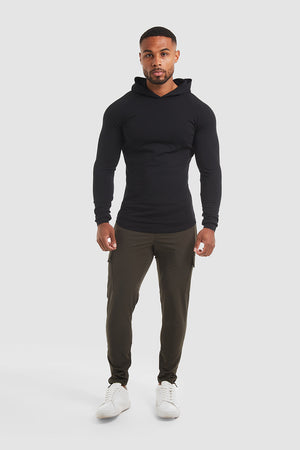 Hooded Top in Black - TAILORED ATHLETE - USA