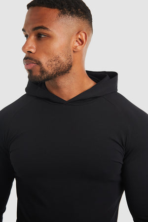 Hooded Top in Black - TAILORED ATHLETE - USA