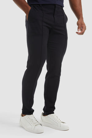 Stitched Crease Trousers in Navy - TAILORED ATHLETE - USA