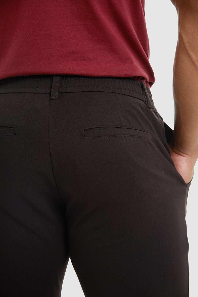 Stitched Crease Pants in Black - TAILORED ATHLETE - USA