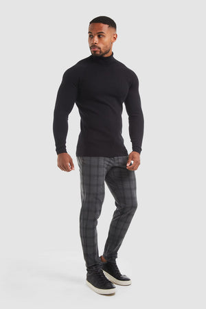 Super Soft Roll Neck in Black - TAILORED ATHLETE - USA