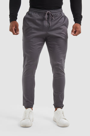 Cuffed Trousers in Graphite - TAILORED ATHLETE - USA
