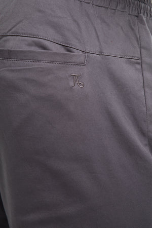 Cuffed Trousers in Graphite - TAILORED ATHLETE - USA