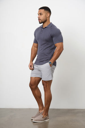 Athletic Fit Chino Shorts 5" in Pale Grey - TAILORED ATHLETE - USA