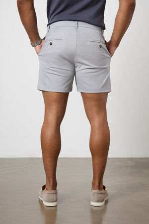 Athletic Fit Chino Shorts 5" in Pale Grey - TAILORED ATHLETE - USA