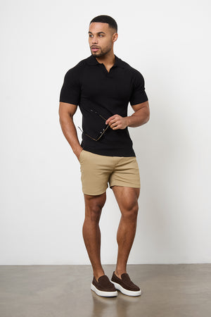 Athletic Fit Chino Shorts 5" in Dark Sand - TAILORED ATHLETE - USA