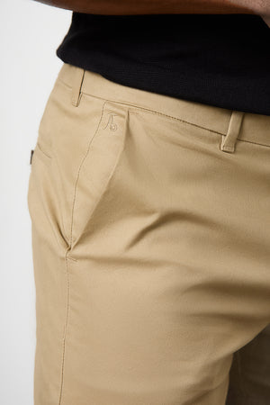 Athletic Fit Chino Shorts 5" in Dark Sand - TAILORED ATHLETE - USA