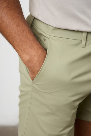 Athletic Fit Chino Shorts 5" in Sage - TAILORED ATHLETE - USA