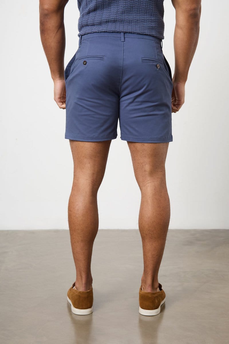 Athletic Fit Chino Shorts 5" in Airforce - TAILORED ATHLETE - USA