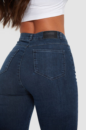 High Waisted Jeans in Light Blue - TAILORED ATHLETE - USA