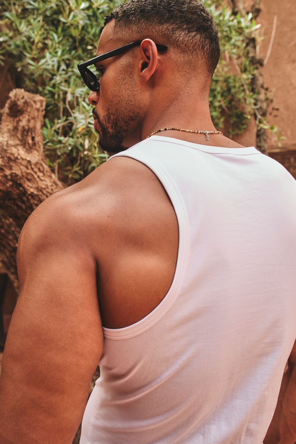 Athletic Fit Tank Top in White - TAILORED ATHLETE - USA