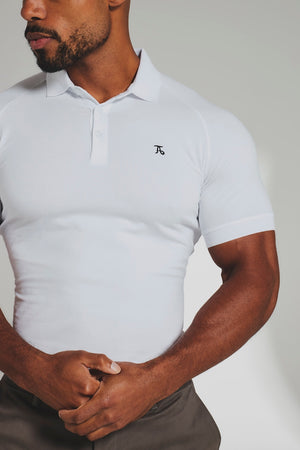 Athletic Fit Polo Shirt in White