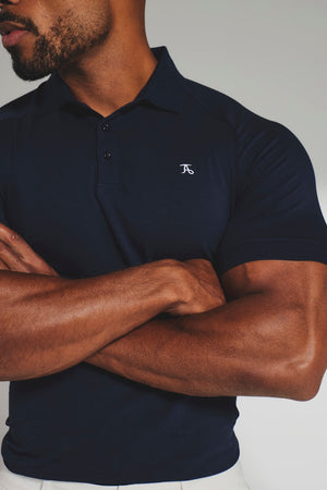 Athletic Fit Polo Shirt in True Navy