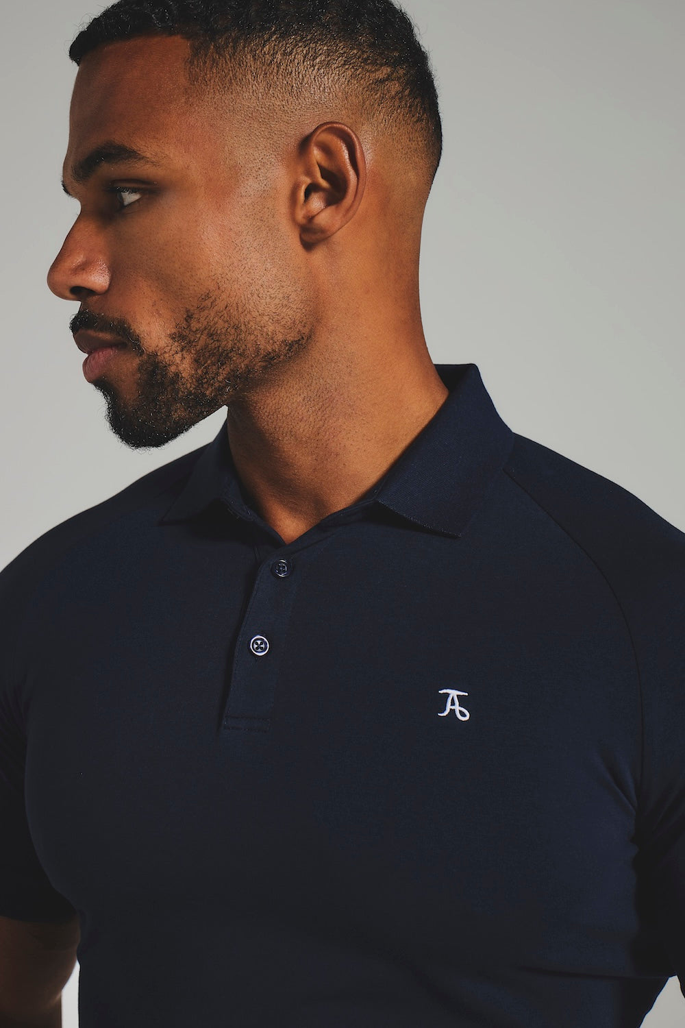 Athletic Fit Polo Shirt in True Navy