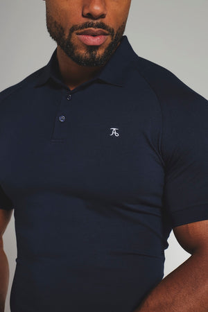Athletic Fit Polo Shirt in True Navy