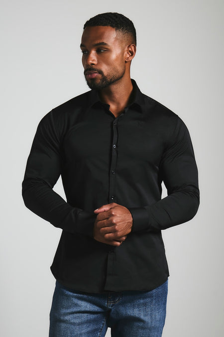 Athletic Fit Signature Shirt 2.0 in Black