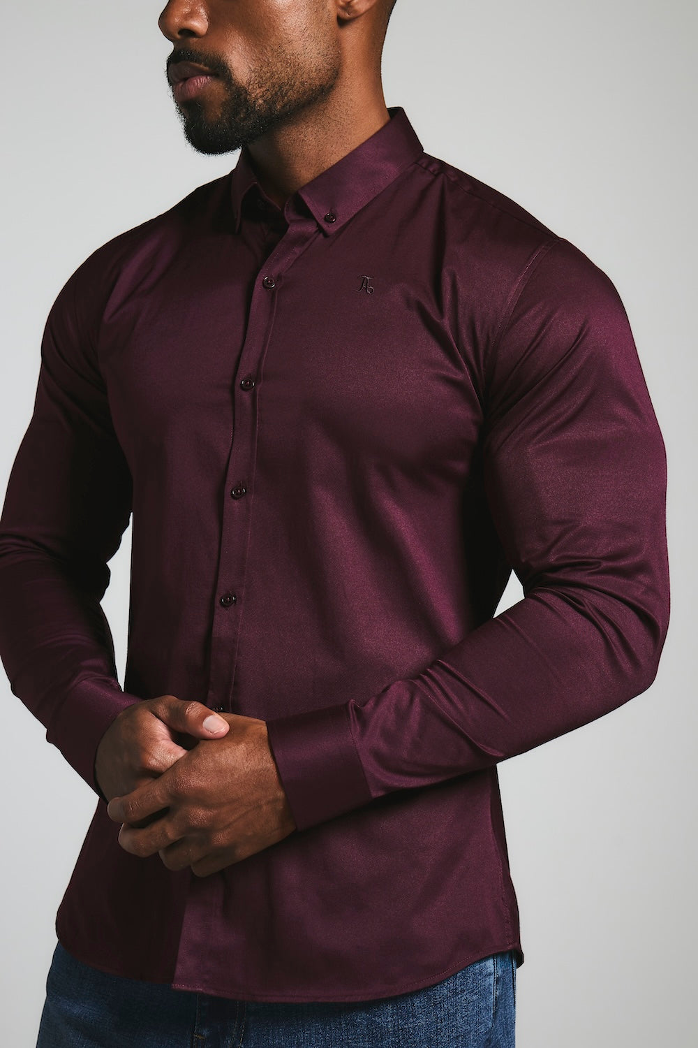 Athletic Fit Signature Shirt 2.0 in Burgundy