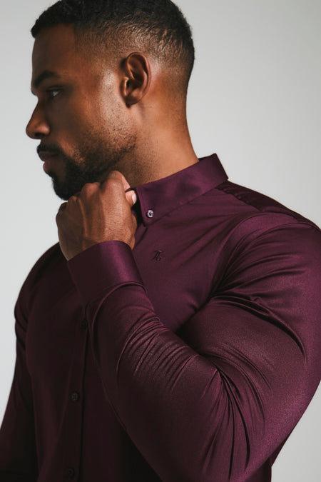 Athletic Fit Signature Shirt 2.0 in Burgundy