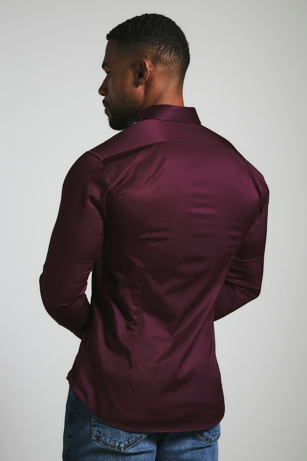Athletic Fit Signature Shirt 2.0 in Burgundy