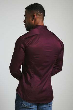 Athletic Fit Signature Shirt 2.0 in Burgundy