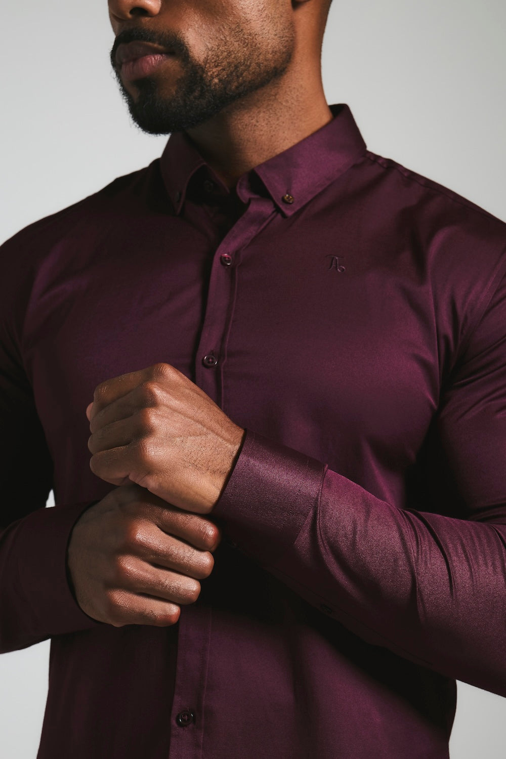 Athletic Fit Signature Shirt 2.0 in Burgundy